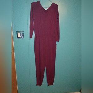 PrettyGarden Burgundy Romper